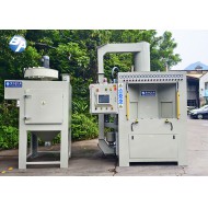 全自動回轉(zhuǎn)轉(zhuǎn)盤式噴砂機