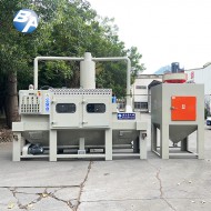 全自動旋風輸送式噴砂機配濕式集塵機