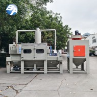全自動旋風輸送式噴砂機配濕式集塵機