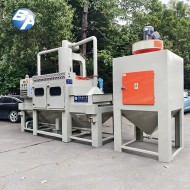 全自動旋風輸送式噴砂機配濕式集塵機