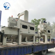 旋風(fēng)式防爆輸送式噴砂機配濕式集塵機