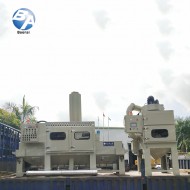 旋風(fēng)式防爆輸送式噴砂機配濕式集塵機