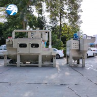 雙線全自動防爆輸送式噴砂機